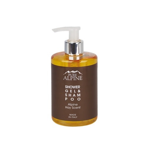 Pure Alpine Deluxe, dispenser Large, shampoo doccia, fragranza fieno montano, 300 ml, confezione da 6 pz