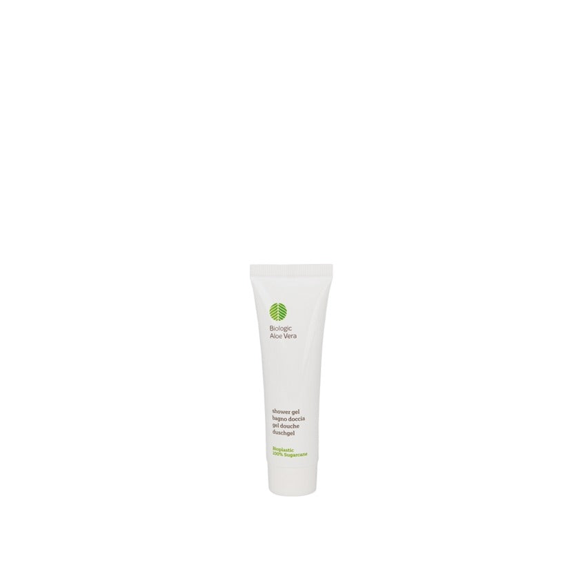 GreenLeaf, Bagnodoccia fragranza Aloe Vera biologica, 30 ml, 350 pz