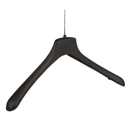 Gruccia in plastica, chiodo nichelato, colore nero, 44 x 3,5 cm, confezione 120 pz
