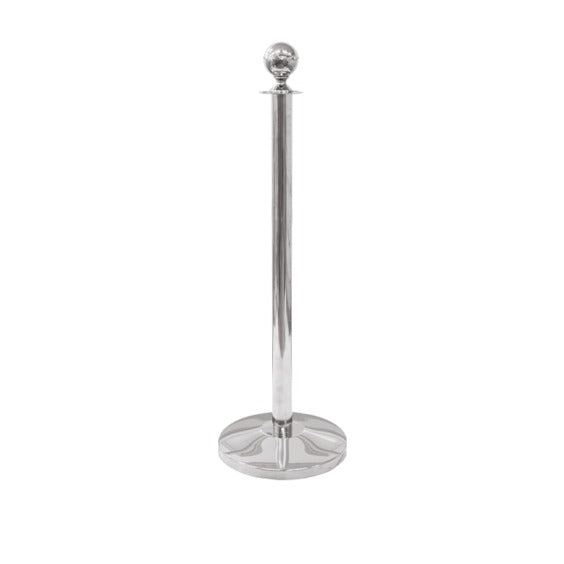 Colonna di delimitazione in metallo cromato, Ø 32 x h 100 cm