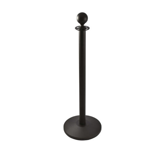 Colonna di delimitazione in metallo nero, diam. 32 x h 100 cm