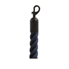 Cordone blu con moschettoni neri, 2 m