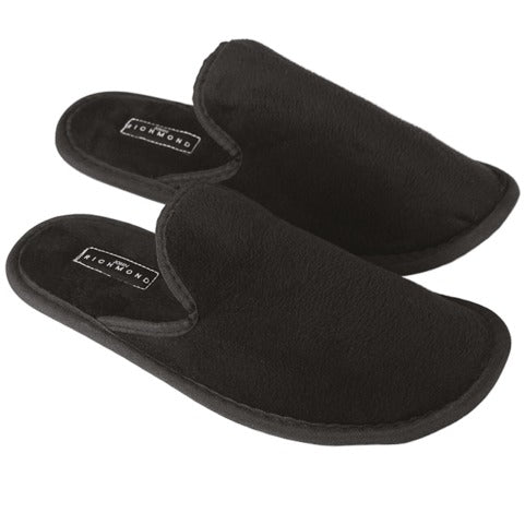 John Richmond, pantofola chiusa in spugna Soft Plush nera, confezione da 100 pz.