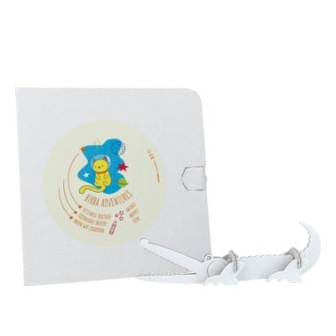 Libricino Birba Adventures "Animals" con schede per costruire animaletti 3D in cartoncino riciclato, conf. 60 pz.