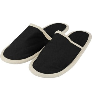 Natural Cotton Noir – Chausson Fermé Homme 31cm