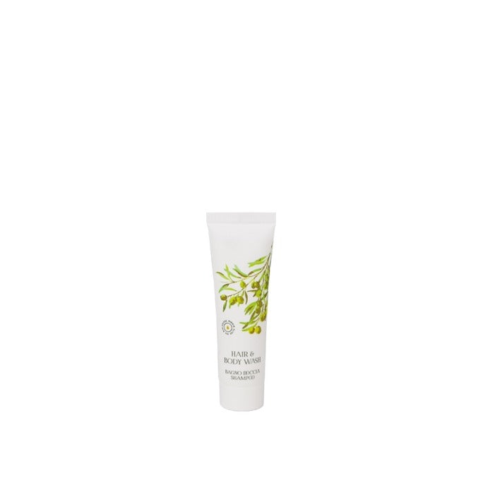 Gocce d'Oliva, bagno doccia e shampoo, fragranza Olio d'Oliva biologico, 30 ml, conf. 350 pz