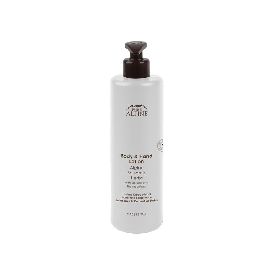 Pure Alpine Deluxe, dispenser Artem®, body lotion, fragranza Erbe Balsamiche, 380 ml, conf. da 18 pz
