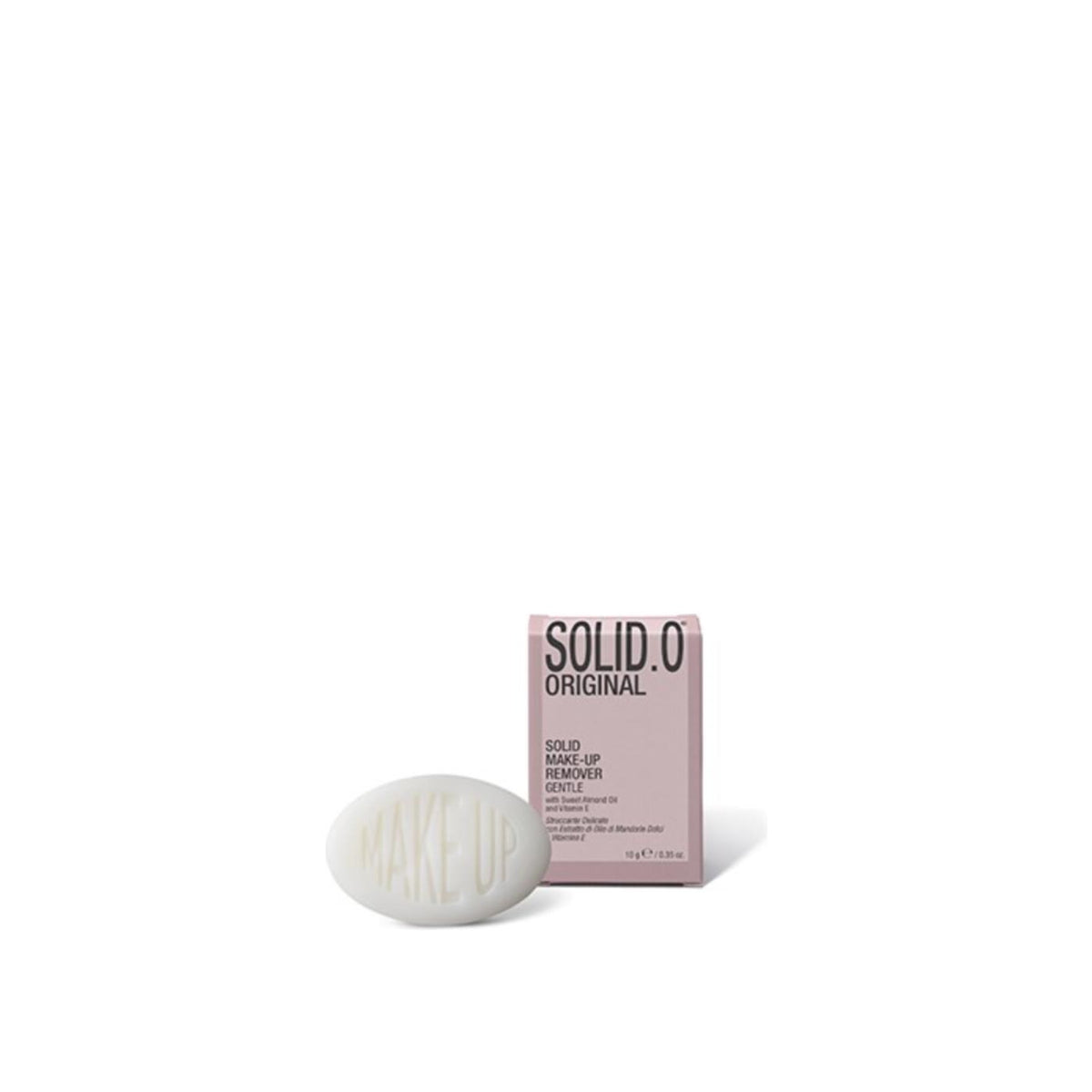 Solid.O, struccante solido in astuccio con olio di mandorle e vitamina E, 10g