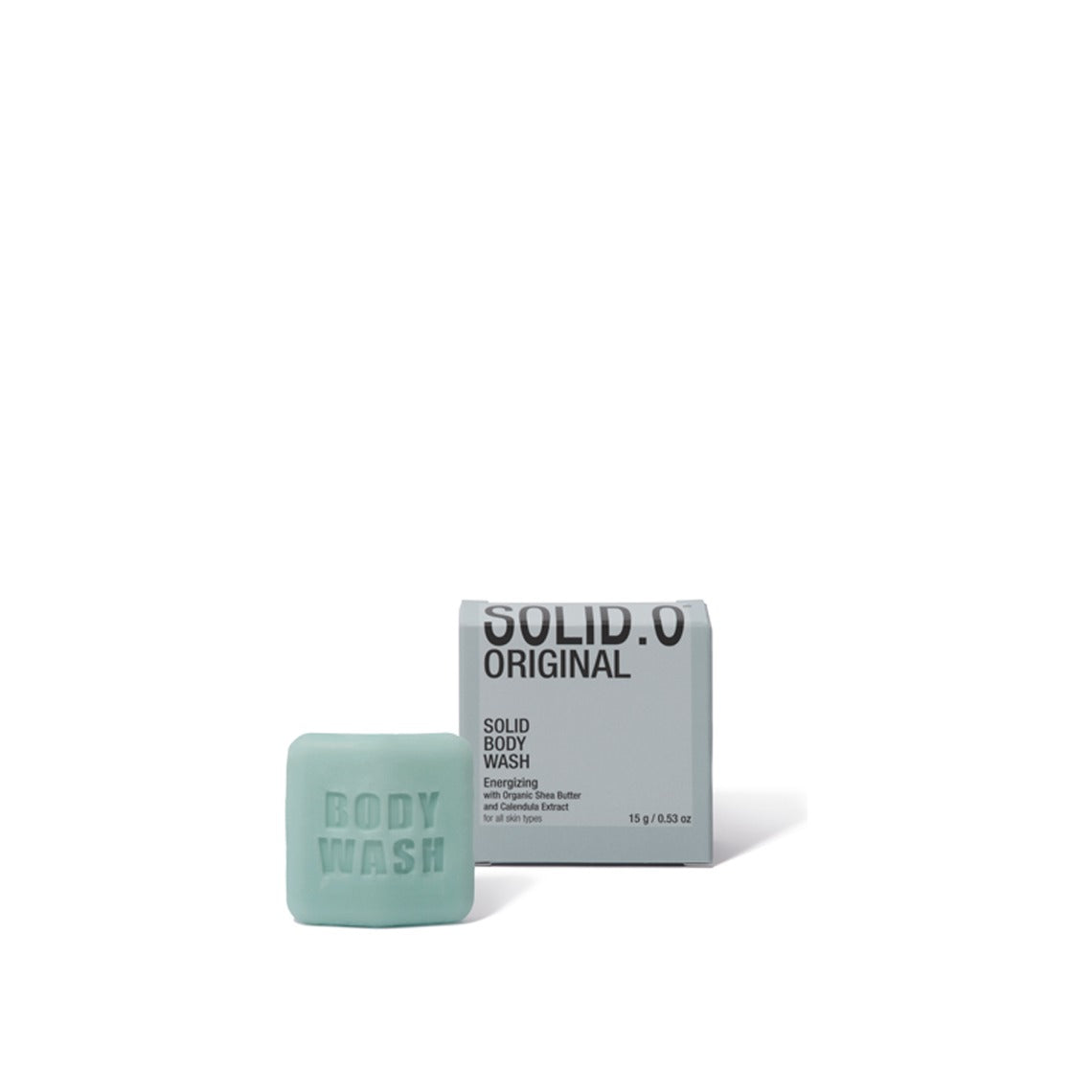 Solid.O, bagnoschiuma solido in astuccio, con burro di karitè ed estratto di calendula biologica, 15 g