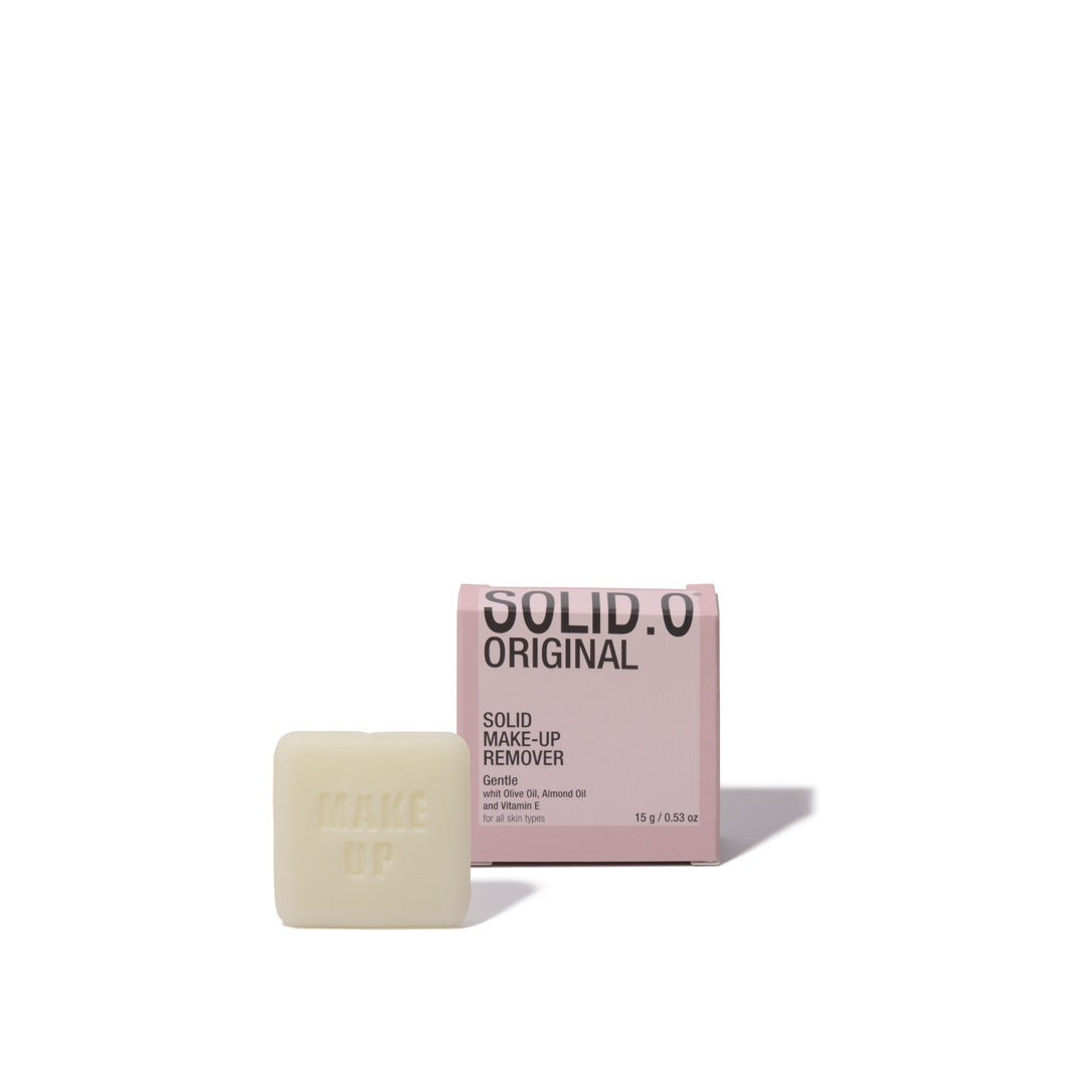 Solid.O, struccante solido in astuccio con estratti di olio di mandorle e vitamina E, 15 g