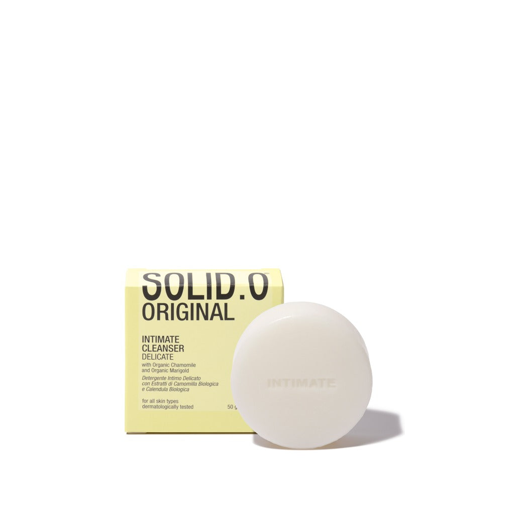 Solid.O, detergente intimo solido con estratti di camomilla e calendula biologica, 50 g