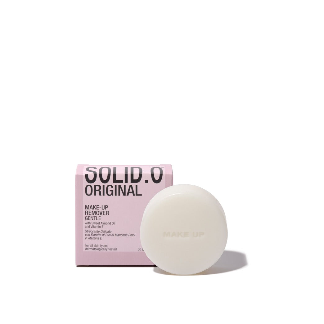Solid.O, Make-Up Remover solido con Estratto di Olio di Mandorle e Vitamina E, 50g