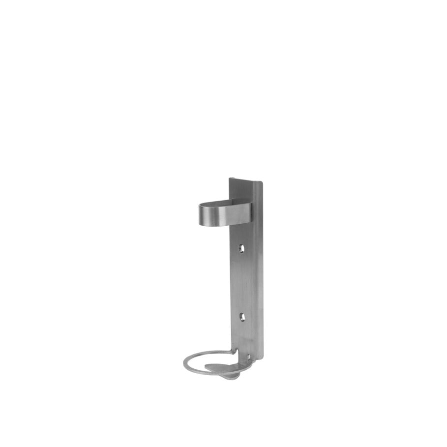 Ring, single stainless steel wall bracket, satin finish, fits 200 ml Maxi Stick, with screw kit