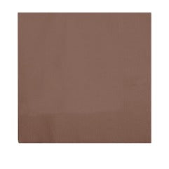 Tovagliolo in cellulosa colore cioccolato, 25x25 cm, 2 veli, 3600 pz