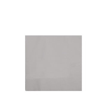 Tovagliolo in cellulosa, grigio, 25x25 cm, 2 veli, piegato in 4, 4200 pz.