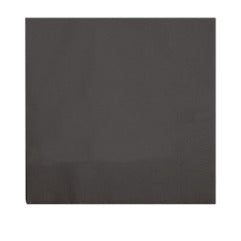 Tovagliolo in cellulosa, colore nero, 25x25 cm, piegato a 4 in cartone da 4200 pz