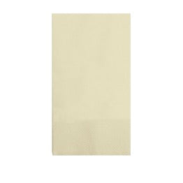 Tovagliolo in cellulosa, colore vaniglia pastello, 33 x 33 cm, piegato a 8, confezione da 2700 pz.