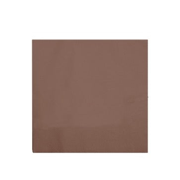 Serviette Ouate Cellulose Chocolat 2 Plis Pli 1/4 – 33x33cm