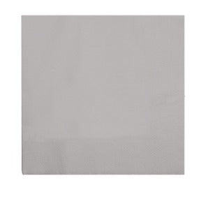 Tovagliolo in cellulosa, grigio, 33x33 cm, 2 veli, piegato a 4, 1350 pz
