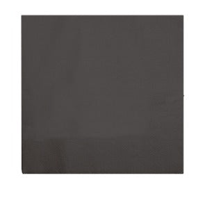 Tovagliolo in cellulosa, colore nero, 33 x 33 cm, piegato a 4, confezione da 1350 pz