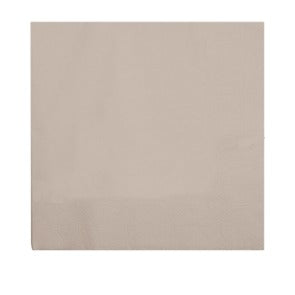 Tovagliolo in cellulosa, colore tortora, 33 x 33 cm, 2 veli, piegato a 4, conf. da 1350 pz
