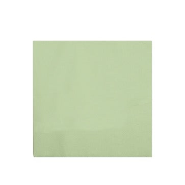 Tovagliolo in cellulosa, verde pastello, 33 x 33 cm, piegato a 4, conf. 1350 pz