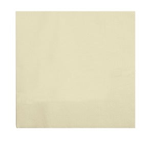Tovagliolo in cellulosa vaniglia pastello, 33x33 cm, 2 veli, piegato in 4, 1350 pz