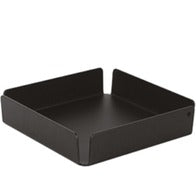 Ally, svuotatasche in alluminio verniciato nero, 15 x 15 x h 3,5 cm
