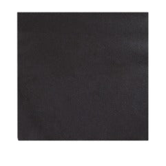 Tovagliolo in Spunlace biodegradabile e compostabile, nero, 25x25 cm, 1600 pz
