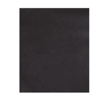 Tovagliolo in Spunlace biodegradabile e compostabile, colore nero, 30 x 40 cm, piegato a 1/4, confezione da 1200 pz