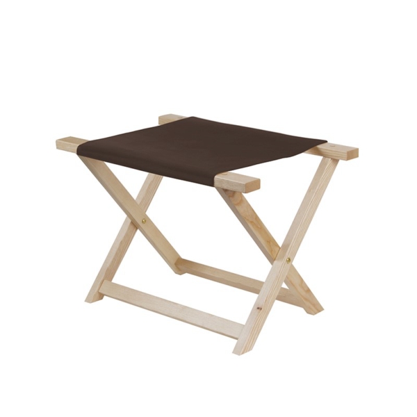 Foldable wooden luggage rack, color natural - 65x42xh44,5cm | Wood Line