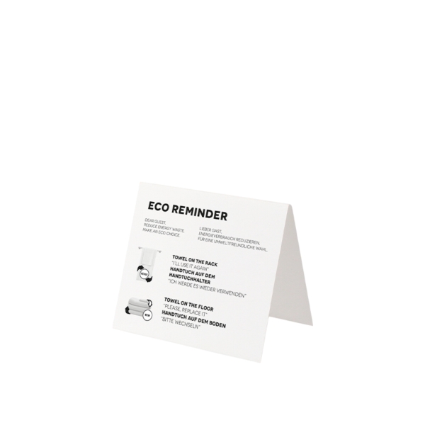 60184S18SA_B.jpg 'Eco Reminder' stand - 100pcs | Amonn