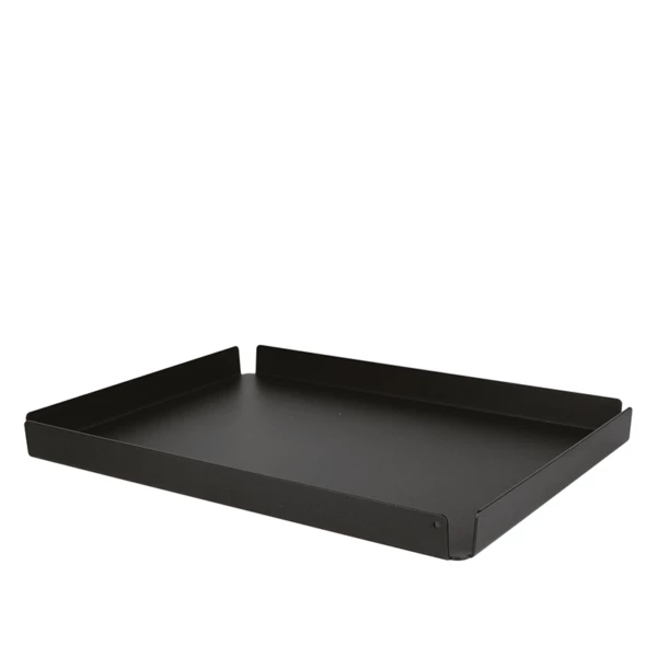    Vassoio in alluminio nero - 44,5x35xh3,5cm | Amonn  