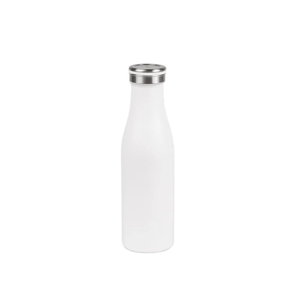 Borraccia in acciaio inox bianco, 500ml - 10pz | Amonn