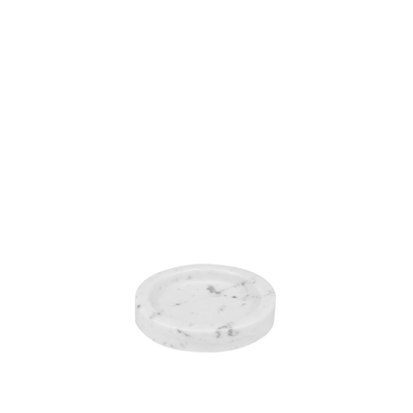 Marmor tray in white Carrara marble - Ø10cm