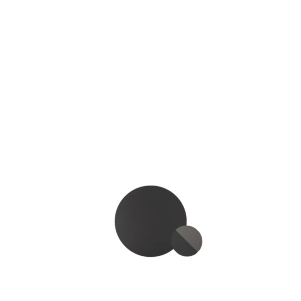 EST10NG.jpg Runder Untersetzer aus schwarzem/grauem Kunstleder - 30Stk | Amonn