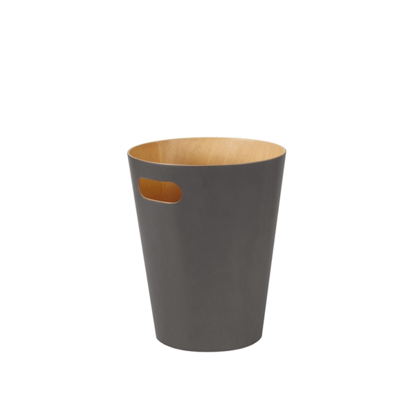 Bin in gray wood - 9L | Amonn