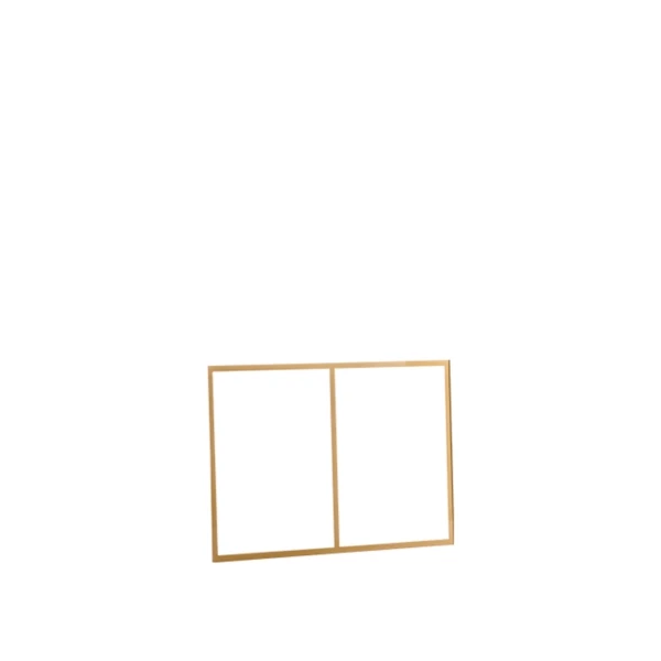 6A3104D.jpg Porta avvisi da parete con cornice dorata, per A5 doppio | Amonn