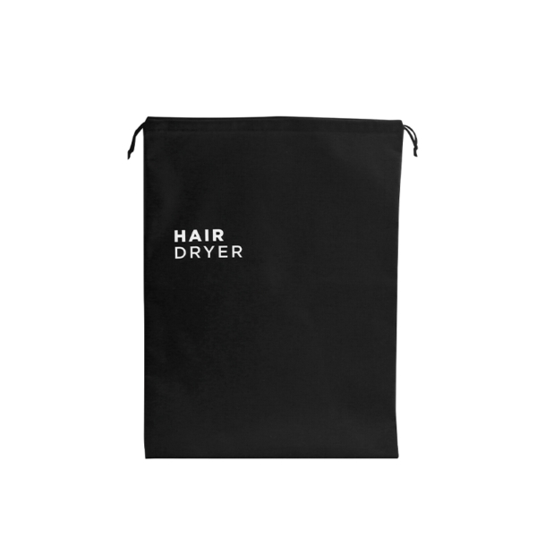 Black cotton bag for hair dryer - 10pcs | Amonn