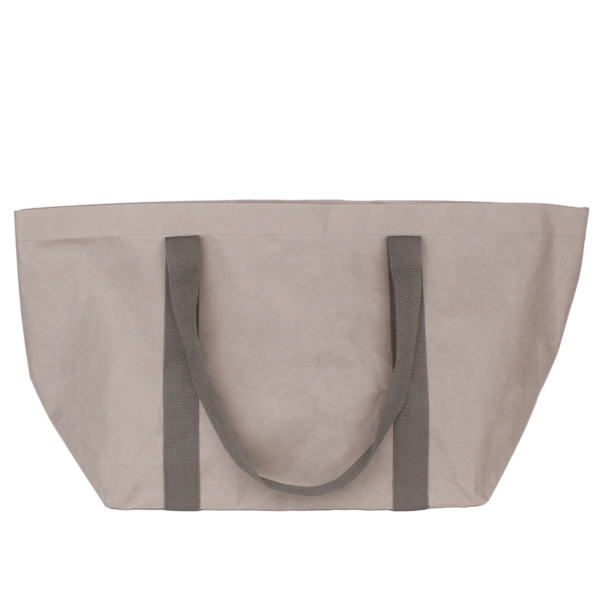 SPA and beach bag made of grey recycled cellulose fibre | Papery - Fresh Minimal Design