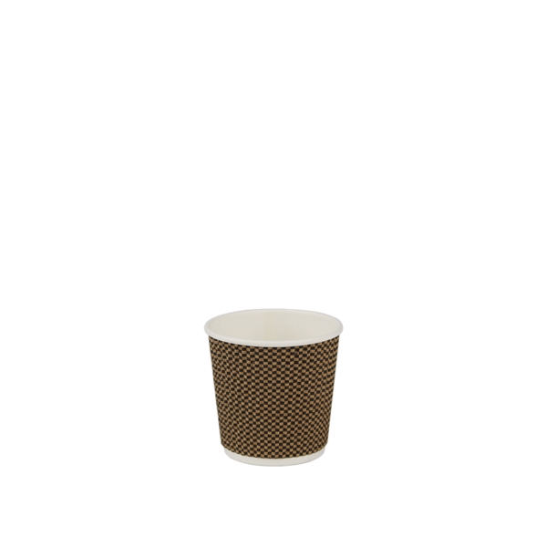 88220MN.jpg Biodegradable cardboard cup with brown 3D pattern, 115ml - 700pcs | Amonn