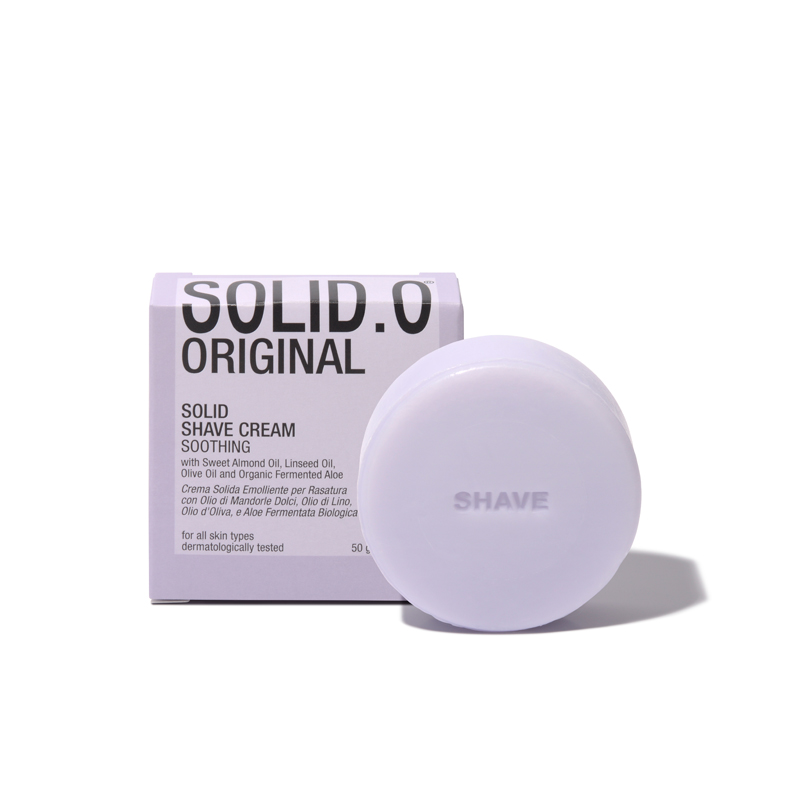 

Solid.O Crema per la rasatura solida, Lenitiva - 50gr/90pz



