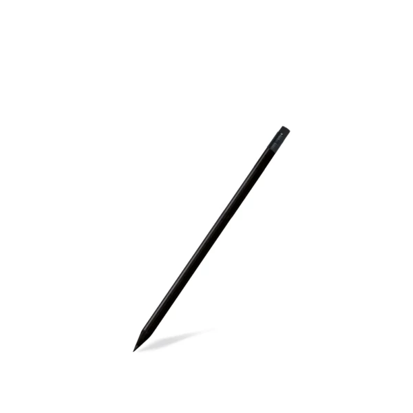 60691NGG.jpg Black wooden round pencil, black outside, 19cm - 100pcs | Amonn