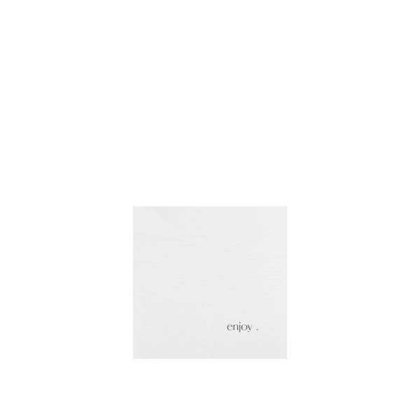 Napkin in white cotton - 50pcs | Amonn