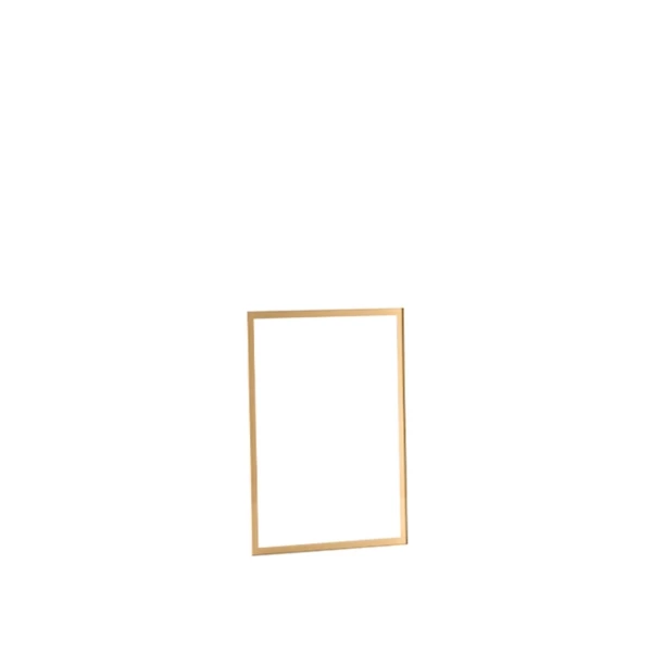 6A3100D.jpg Porta avvisi da parete con cornice dorata, per A4 singolo | Amonn