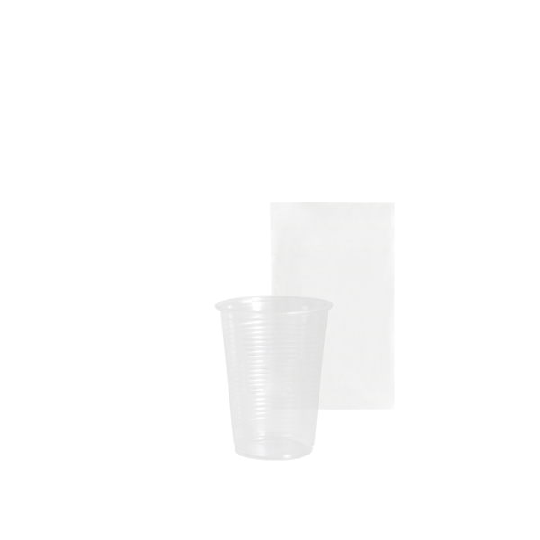 Transparent opaque PP cup, bagged, 23 cl - 700pcs | Amonn