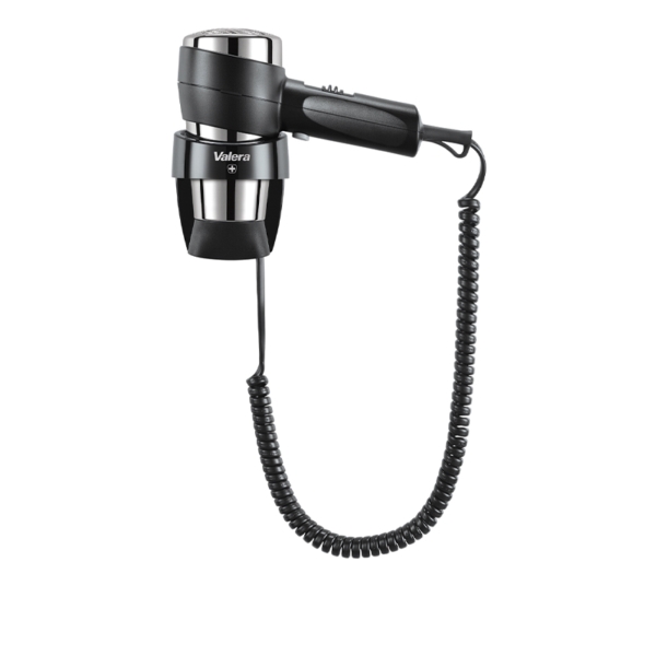 Action Super Plus 1800 wall-mounted hair dryer, color black and chrome - 1800W | Valera