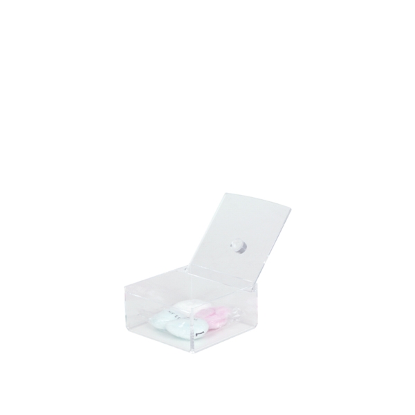 Coffret Cube in plexiglass trasparente con pomello | Amonn