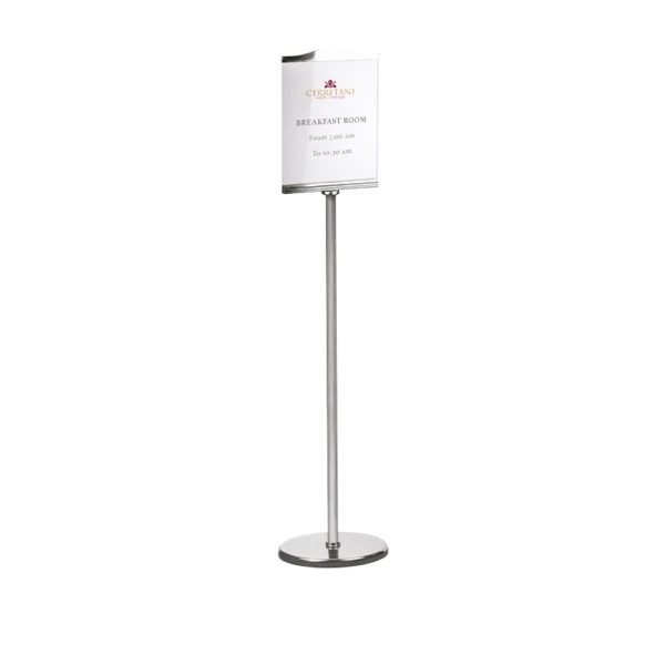 69013P4OC.jpg Floor stand information display in chrome-plated brass | Classic