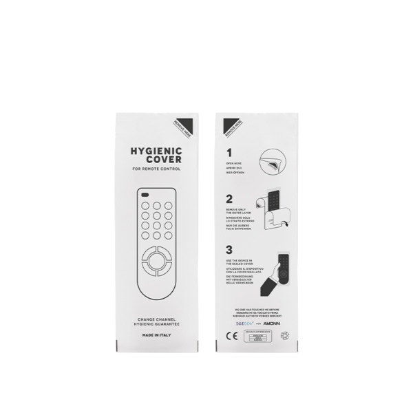 HC2709S.jpg Hygiene guarantee sachet for remote control, 9x25/27cm - 500pcs | Amonn